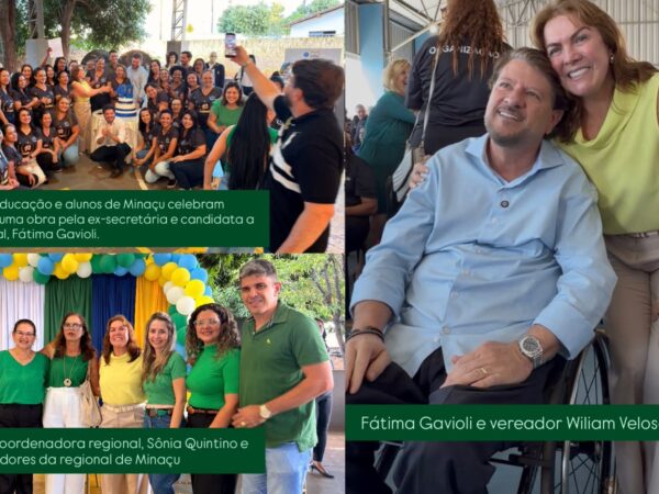 Pré-candidata a deputada federal Fátima Gavioli cumpre agenda em Águas Lindas e Minaçu 